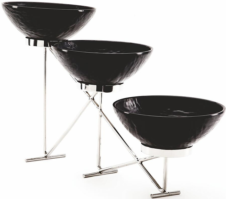 Подставка фуршетная P.L. Proff Cuisine Hotelware TS 6000 65х12х33 см + 3 салатника меламин