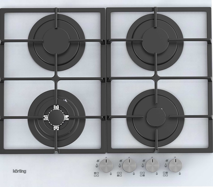 Варочная панель газовая Korting HGG 6722 CTW белая