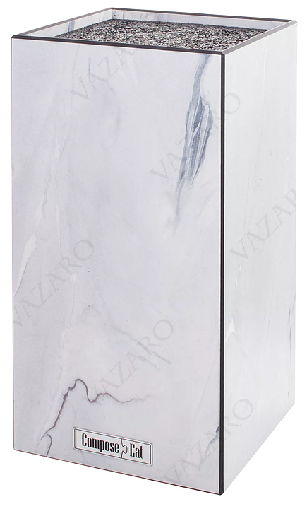 Подставка для кухонных ножей ComposeEat Elegance PDN113145OA4 11х11х24 см, мрамор Арктика