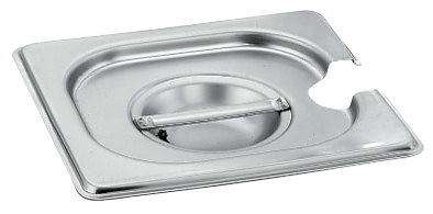 Крышка для гастроемкости Foodatlas GN - 1/6 176x162x10 мм с отверстием для ложки