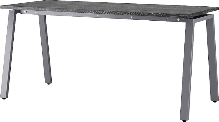 Стол офисный КОБОР A-80/80 graphite/glazed