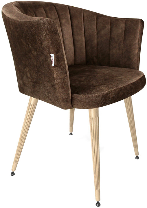 Стул Sheffilton SHT-ST42-1/S95-WH-1 кофейный ликер / прозрачный лак / черный муар