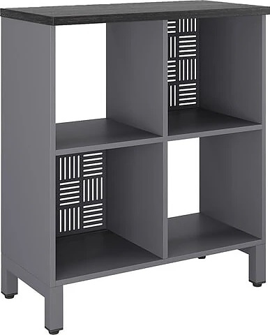 Стеллажная система КОБОР SQ-2Х2 graphite/wood