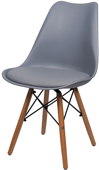 Стул BentWood Eames S/EMS серый