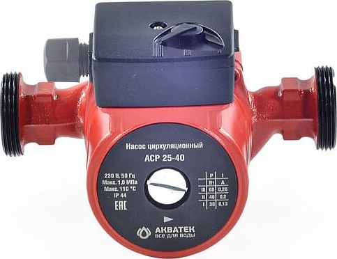 Насос циркуляционный с мокрым ротором Aquatek ACP 25-40 в комплекте с гайками