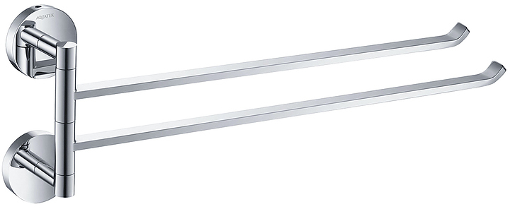 Полотенцедержатель двойной поворотный Aquatek Бетта AQ4613CR хром