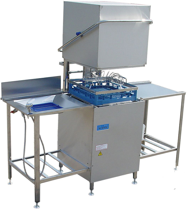 Купольная посудомоечная машина ГродТоргМаш МПУ-700-01 (со столами загрузки и разгрузки)