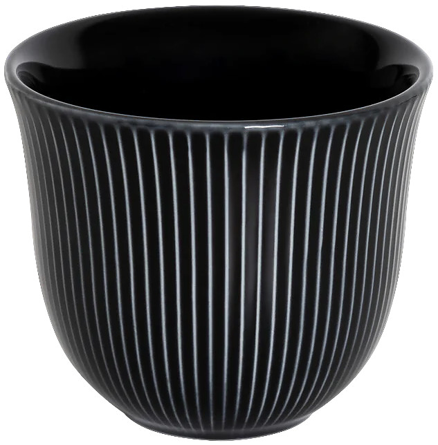 Чашка Loveramics Brewers Embossed Tasting Cup Latte&Cappuccino C099-94BBK 250 мл, чёрный