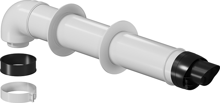 Горизонтальный проход через стену VGR 4620257018, для котлов Vaillant 80/125 PP