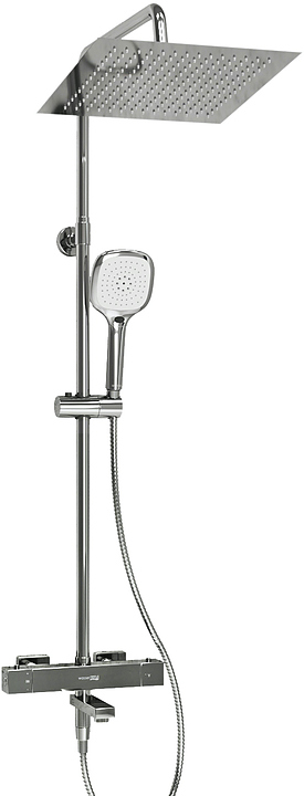 Душевая система с термостатическим смесителем Wasserkraft A199.118.065.010.CH Thermo хром
