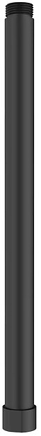 Удлинитель штанги для душевых систем Milardo Ideal Spa ILS30BRM38 30 см, черный матовый