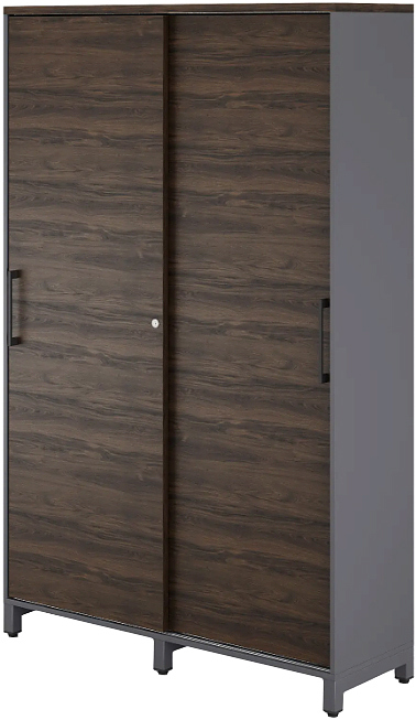 Шкаф для одежды КОБОР HKG/5-120/60/M graphite/charlston