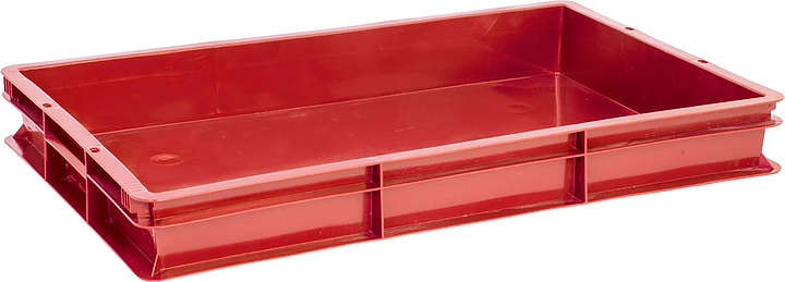 Ящик для полуфабрикатов ТАРА.РУ 424 600х400х75 мм красный