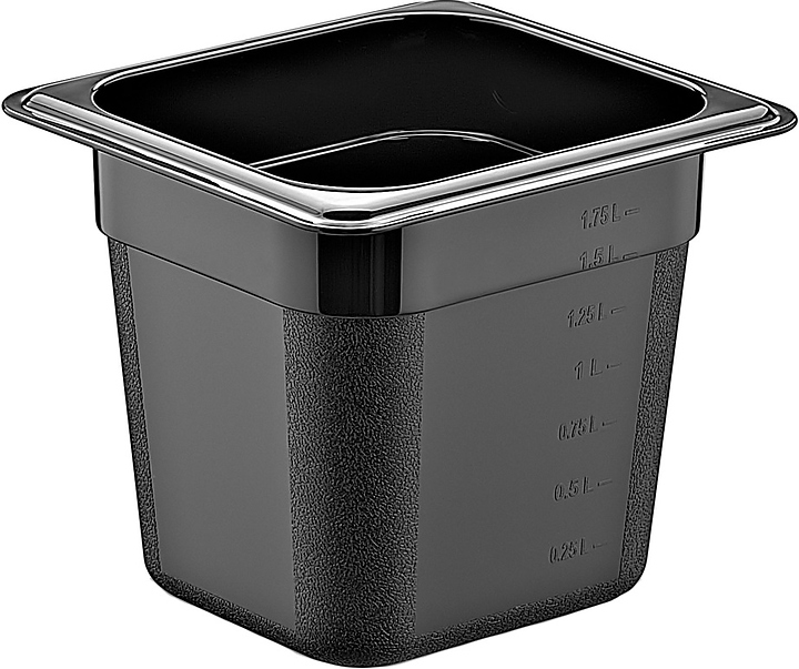 Гастроемкость Gastroplast GNPP-16150/B 1/6-150 (176х162х150) 2 л полипропилен черная