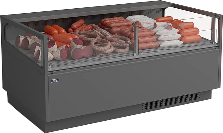Витрина холодильная Levin DELLA SELF 250 2500х1110х900 мм (выносной агрегат) без боковин