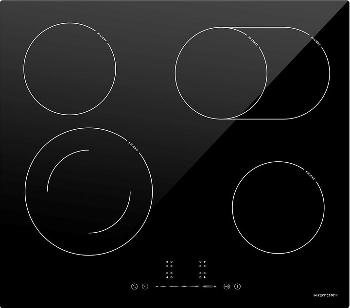 Варочная панель электрическая HiSTORY HC6412 BBK черная