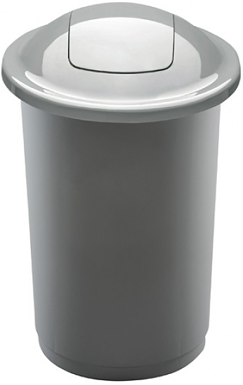 Контейнер для мусора PLAFOR Top Bin 50 л серебряный
