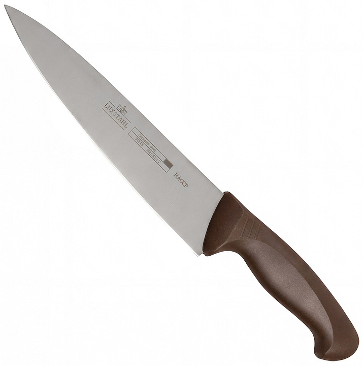 Нож поварской Китай Luxstahl HACCP W016 8" 200 мм коричневый