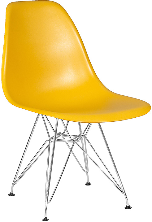 Стул обеденный DOBRIN 638APP-LMZL DSR (горчичный, хром)