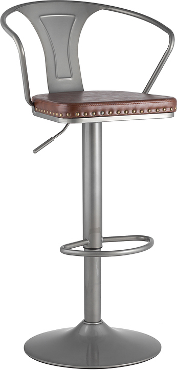 Стул барный Stool Group TOLIX ARMS SOFT серебристый