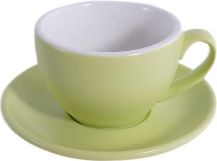 Чайная пара P.L. Barbossa Barista S0120-matte fruit green 250 мл (фарфор) светло-зеленая матовая