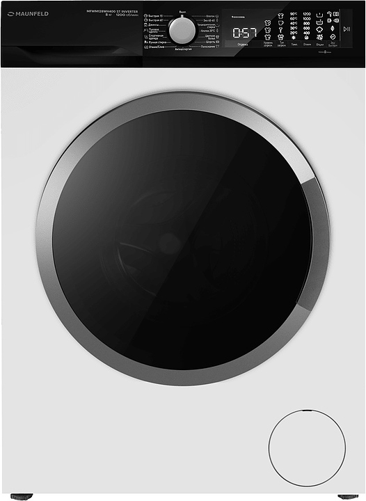 Стиральная машина Maunfeld MFWM128WH400 ST INVERTER белая