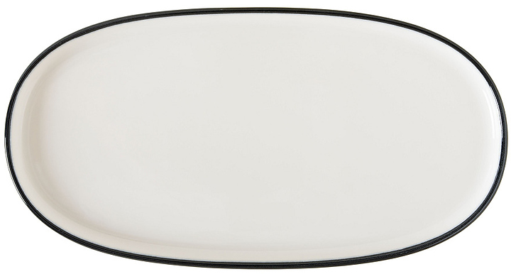Блюдо для подачи Bonna Линеа Черный Хюгге 77991 210х100 мм