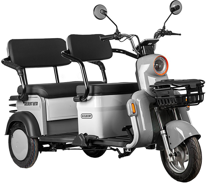 Трицикл Rutrike Gelbert Beta серебристо-белый