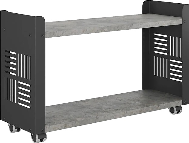 Стеллаж мобильный КОБОР SМ2-90/30 black/chicago