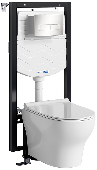 Система инсталляции с унитазом Wasserkraft Vils 56TLT.010.ME.BN03.H001 никель