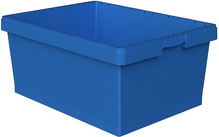 Контейнер iPlast INSTORE KVR-8634 800x600x340 мм усиленное дно, голубой