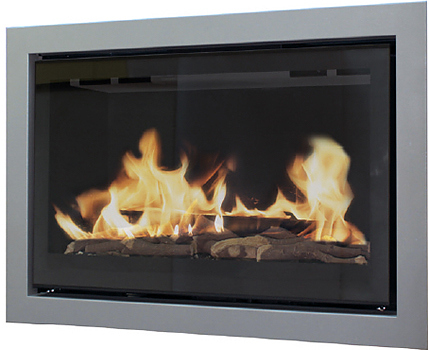 Камин газовый Karma STYLE Huge line 60 серый металлик