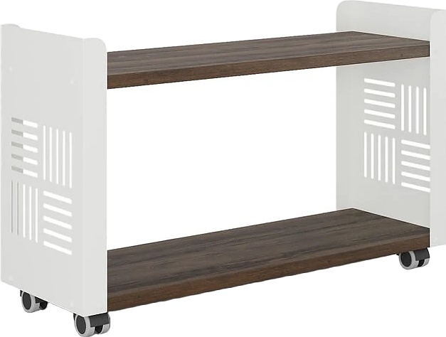 Стеллаж мобильный КОБОР SМ2-90/30 white/charlston