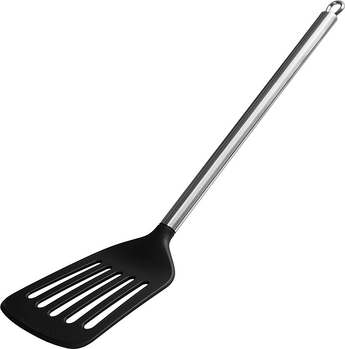 Лопатка Luxstahl NL004-F L=34 см перфорированная (пластик / нерж. сталь)