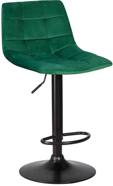 Стул барный DOBRIN 5017-LM-N TAILOR BLACK (зеленый велюр, черный) 2 шт.