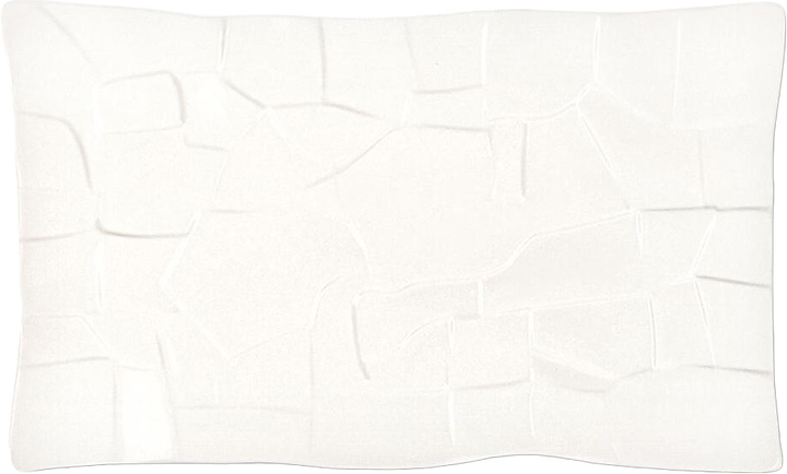 Блюдо сервировочное P.L. Proff Cuisine F3670-13WY Texture Style 32,5х19,5 см h=2 см (фарфор) прямоугольное белое