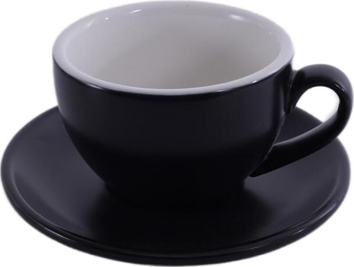 Чайная пара P.L. Barbossa Barista S0120-200-matte black 250 мл (фарфор) черная матовая