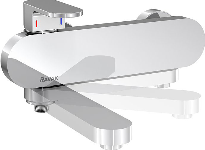Смеситель для ванны и душа настенный Ravak Chrome-CR 022.00/150