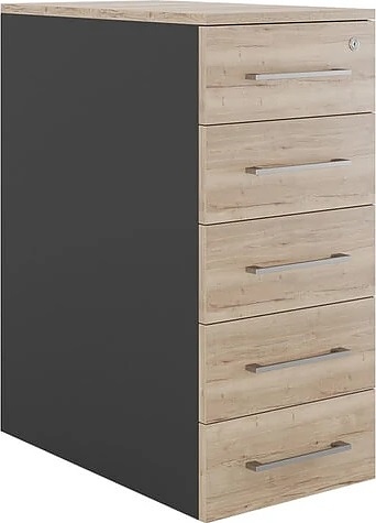 Тумба приставная КОБОР TS5-40/50 black/natural