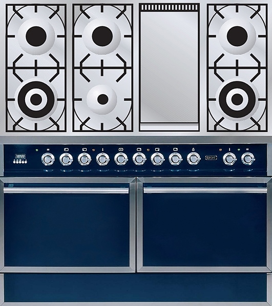 Газовая плита с духовым шкафом ILVE QDC-120F-MP