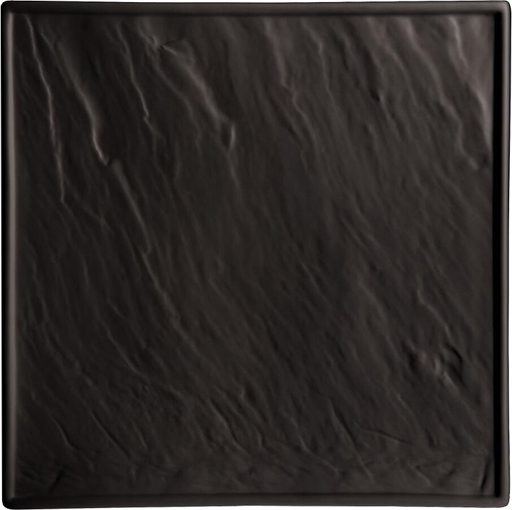 Блюдо сервировочное P.L. Proff Cuisine Black Classic&Gold F2934-12BY Relief Black 30х30 см (фарфор) черное