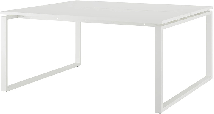 Стол офисный КОБОР O1/2-160/160 white/premium