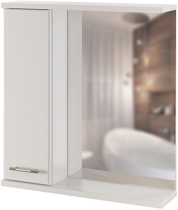 Шкаф зеркальный Mixline Росток-65 65х69,2 см левый