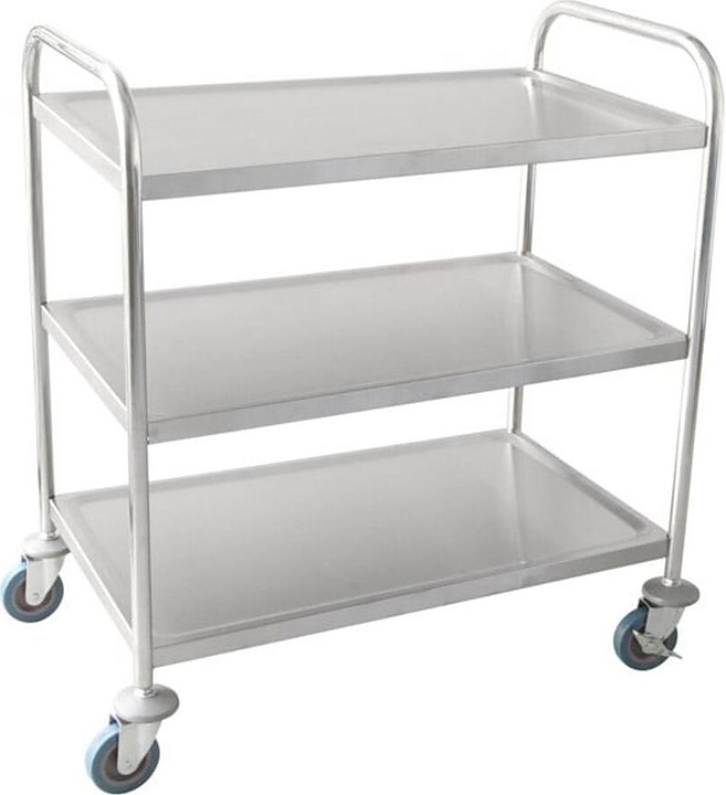 Тележка сервировочная Sunnex CTR-L3 860х540х940 мм 3 яруса (нерж. сталь)