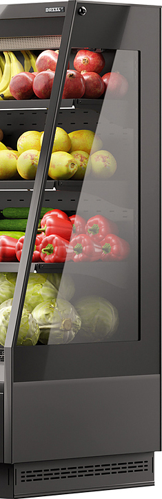 Боковина для горки холодильной Dazzl Vega 080 H160 Plug-in со стеклопакетом правая