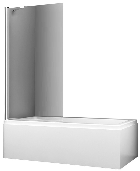 Шторка на ванну Wasserkraft Spree 14P01-80 800х1400 мм, никель