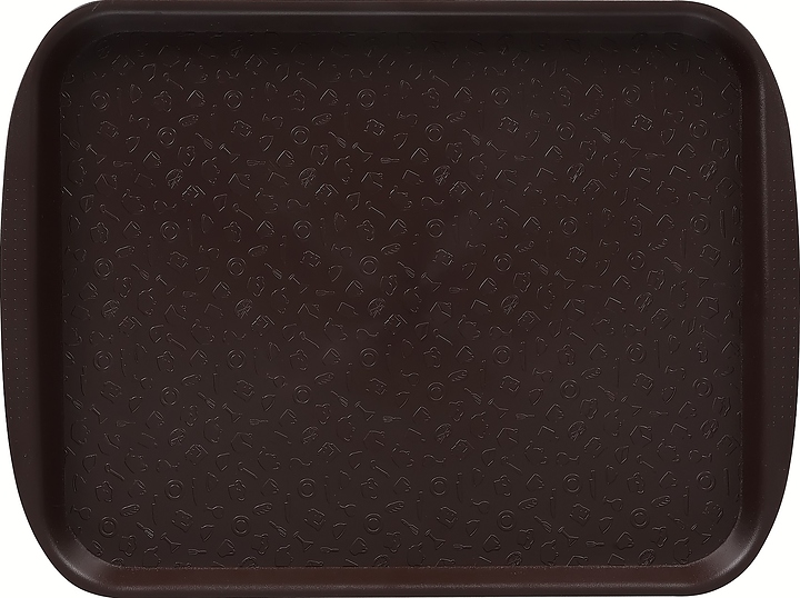Поднос столовый Клен 71816 330х260 мм (полистирол) шоколадный