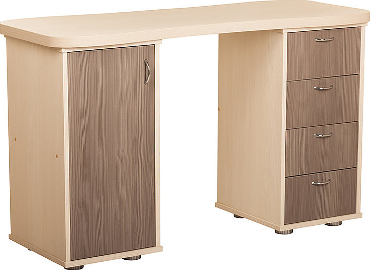 Стол маникюрный PANDA 217 с двумя тумбами