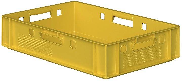 Ящик универсальный iPlast E1 FK-6412 600х400х120 мм желтый