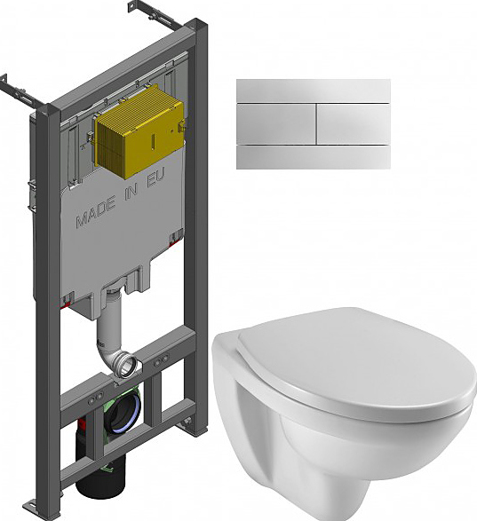 Унитаз напольный с инсталляцией Jacob Delafon PATIO E21734RU-00